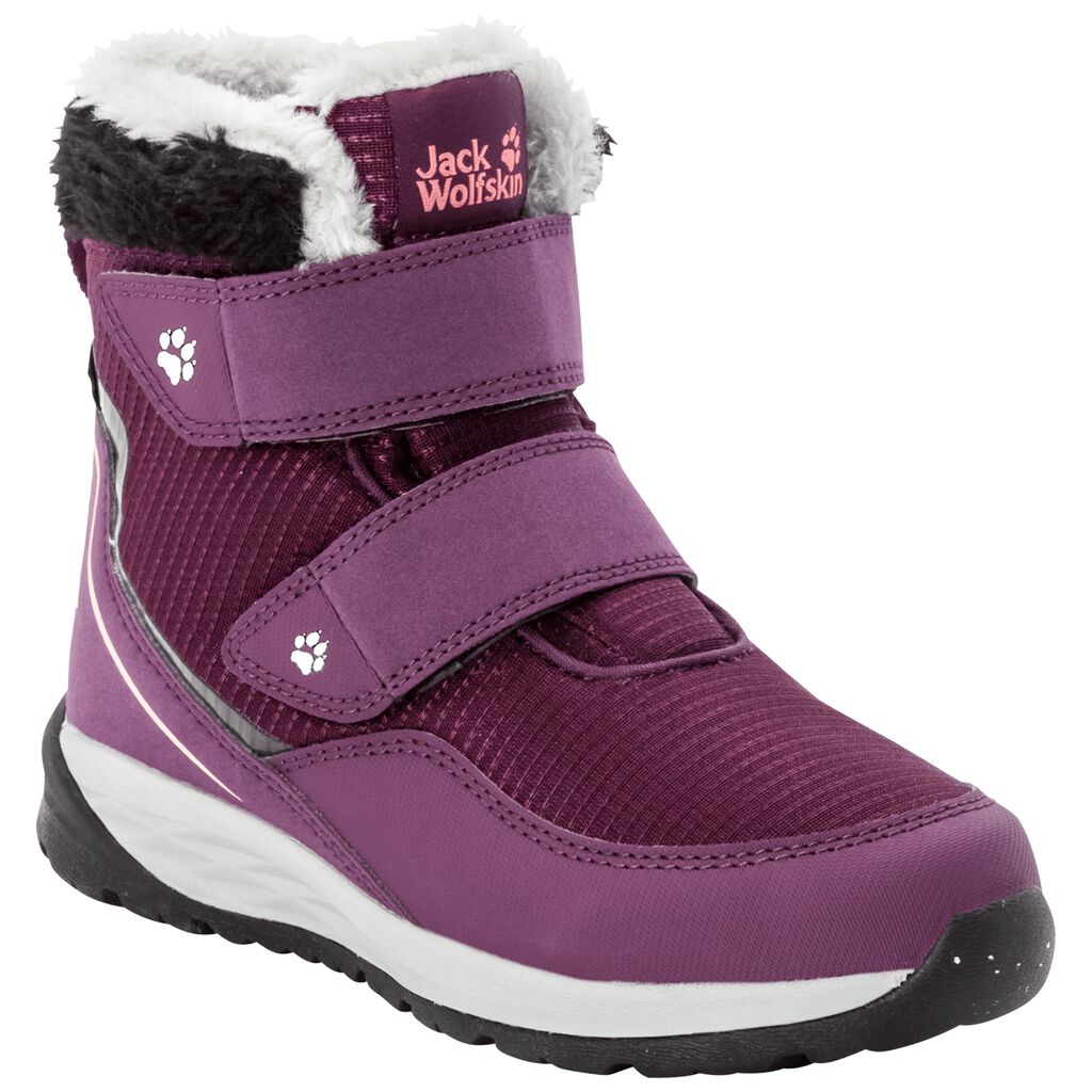 Jack Wolfskin POLAR WOLF TEXAPORE MID Chaussures Enfant Violette/Corail - XKGLUOF-30